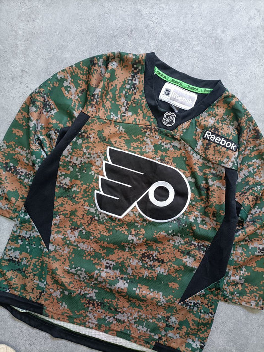 Casacca NHL Philadelphia Flyers Reebok Military 3/4 2013 (L)