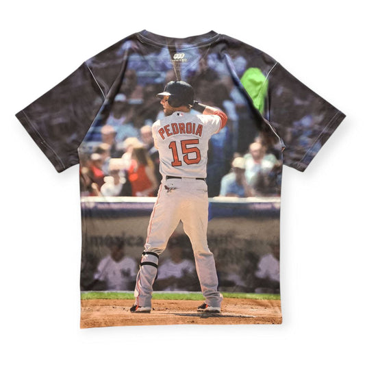 Three 60 Gear T Shirt Dustin Pedroia Boston Red Sox (L)