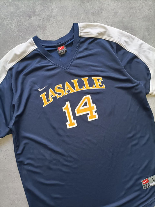 Nike Maglia Sport Oversize Lasalle University Anni 2000 (L)
