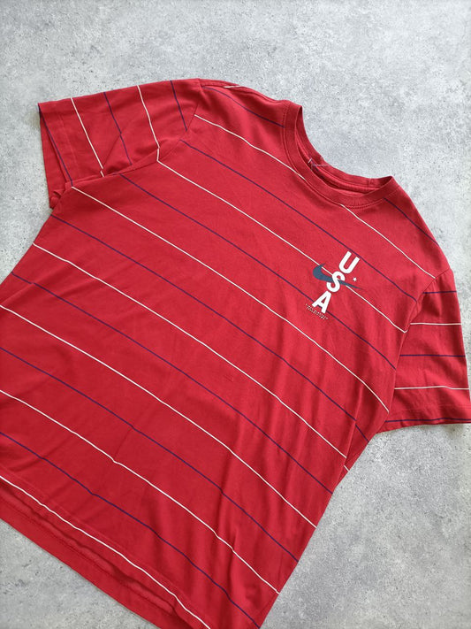 Nike Vintage T-Shirt USA a Righe Rosse (Taglia L Uomo)