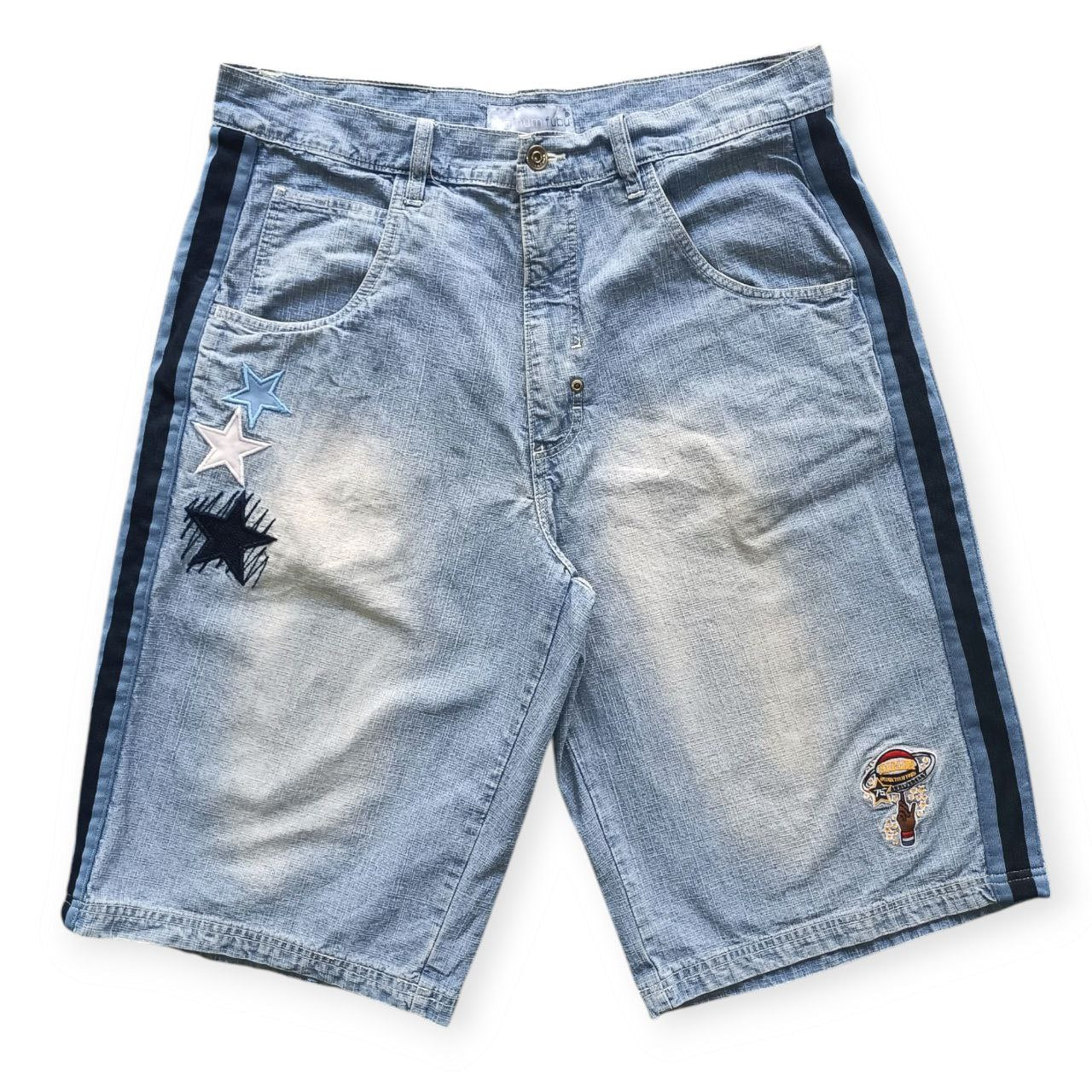 Jorts Fubu Platinum Harlem Globetrotters 75th Anniversary (Taglia 48/50 – L/XL Uomo)