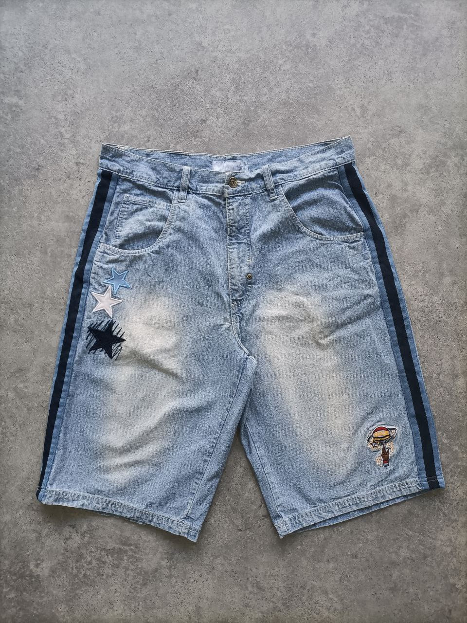 Jorts Fubu Platinum Harlem Globetrotters 75th Anniversary (Taglia 48/50 – L/XL Uomo)