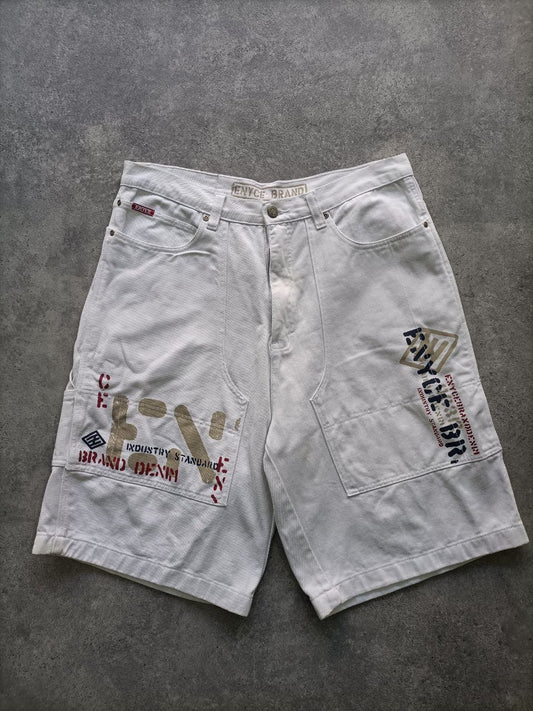 Enyce Carpenter Shorts Uomo – Denim Bianco (Taglia 48 IT)