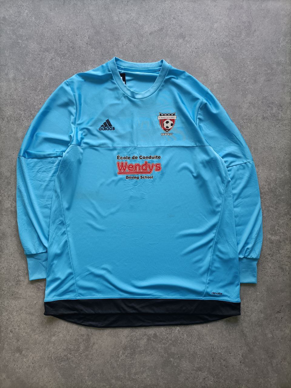 Adidas Jersey Manica Lunga Uomo – Calcio Vintage Raso (Taglia XL IT)