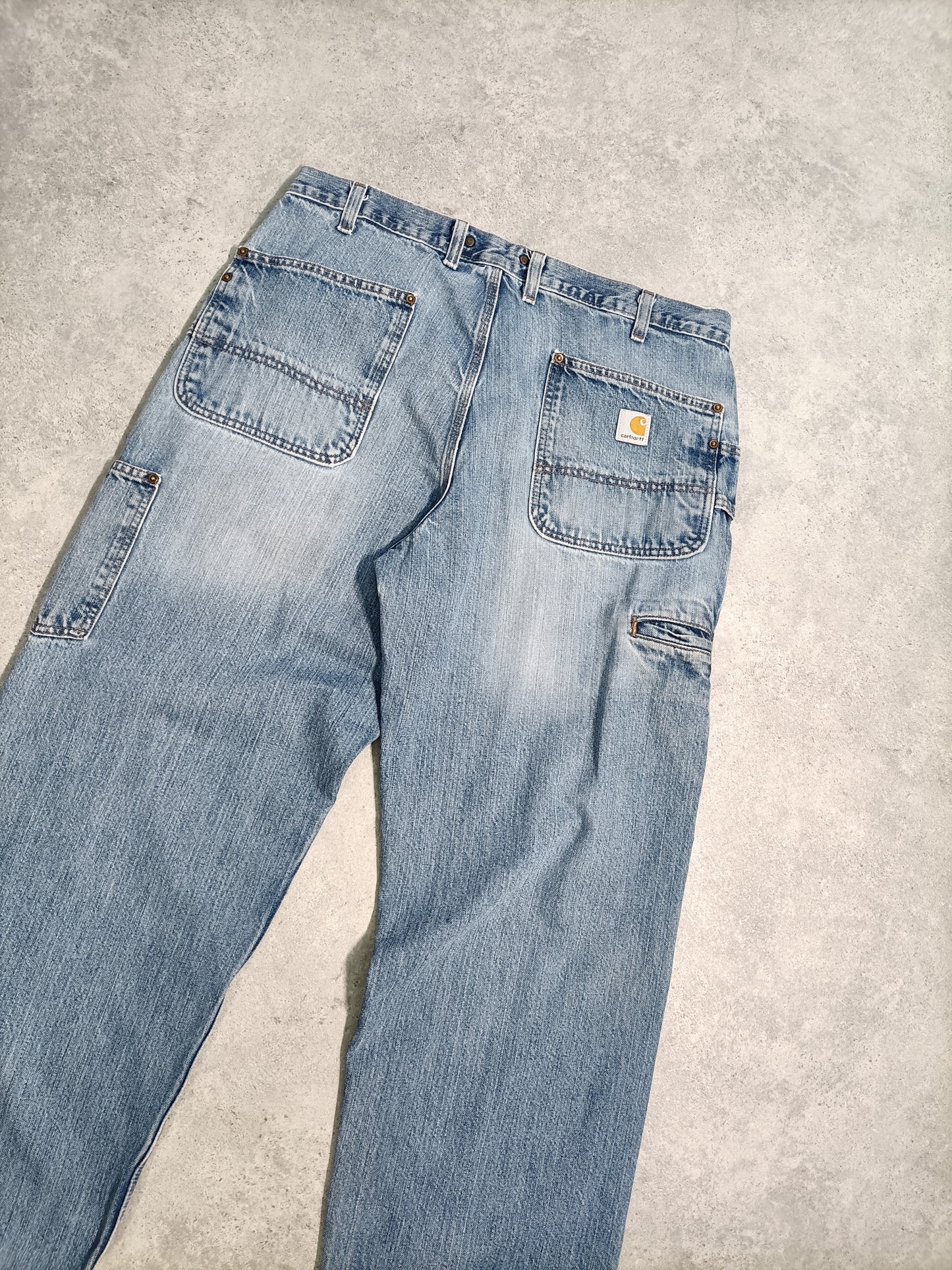 Carhartt Raro Jeans Carpenter anni '90 Denim USA Uomo (50 ITA)