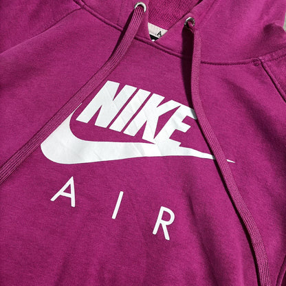 Nike Air Felpa Crop con Cappuccio Big Logo USA Hoodie Donna (S)