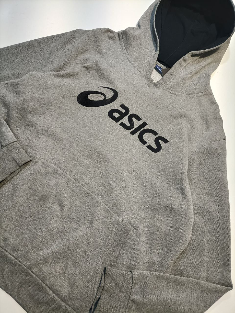 Asics Felpa Cappuccio Big Logo Hoodie Uomo (M/L)