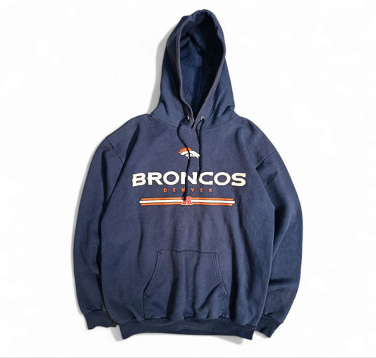 NFL Felpa con Cappuccio USA Broncos Hoodie Uomo (M/L)