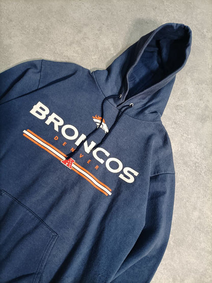 NFL Felpa con Cappuccio USA Broncos Hoodie Uomo (M/L)