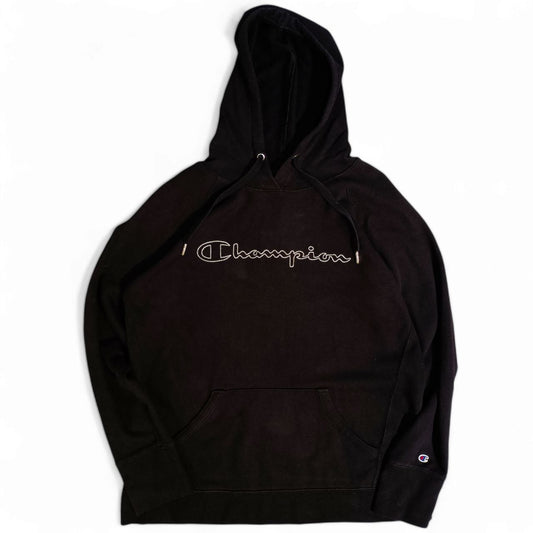 Champion Felpa con Cappuccio Big Logo Hoodie Uomo (L)