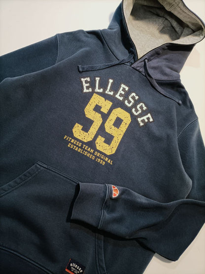 Ellesse Felpa con Cappuccio Big Logo Vintage Hoodie Uomo (M)