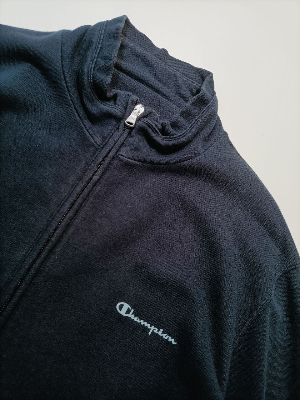 Champion Felpa Zip Track Top Vintage Hoodie Uomo L vintage e second hand Kilowear shop