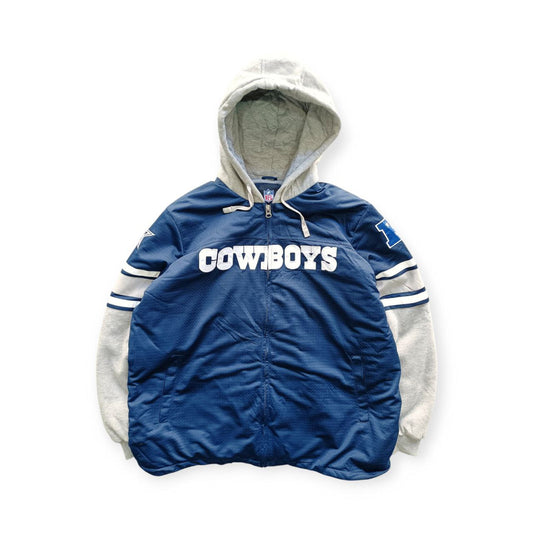 NFL Giacca Con Cappuccio Felpata Cowboys Vintage Jacket USA Uomo (2XL)