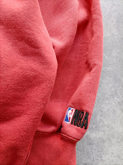NBA Felpa Chicago Bulls Big Logo Vintage Hoodie Uomo (XL)
