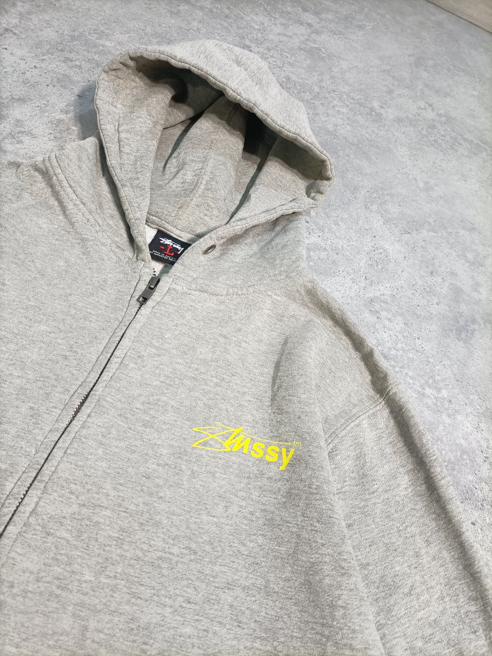 Stussy Felpa con Zip e Cappuccio USA Vintage Hoodie Uomo (L)