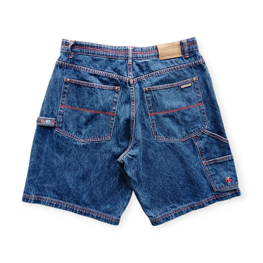 Pelle Pelle Carpenter Shorts Logo Cucito USA Vintage Uomo (52 IT)