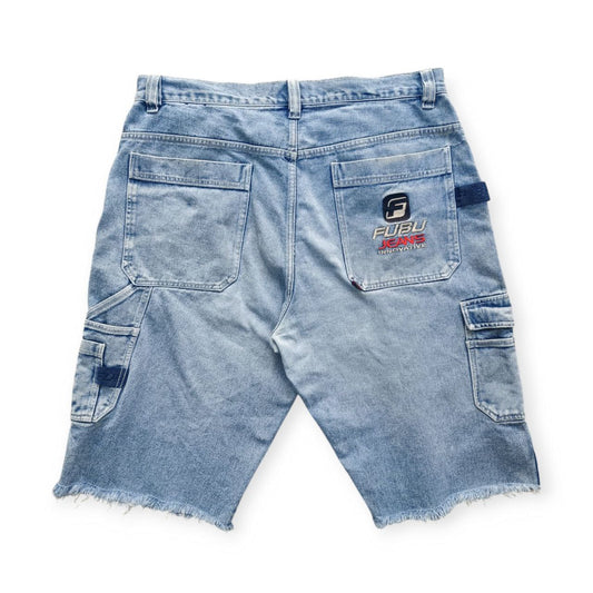 Fubu Jeans Jorts Vintage Logo Cucito USA Uomo (54 IT)