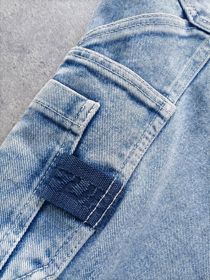 Fubu Jeans Jorts Vintage Logo Cucito USA Uomo (54 IT)
