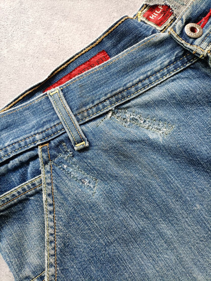 Tommy Hilfiger Jorts Vintage Anni '90 Vintage USA Denim Uomo (50 IT)