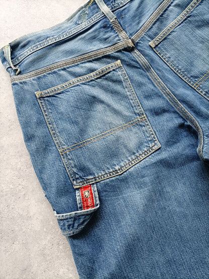 Tommy Hilfiger Jorts Vintage Anni '90 Vintage USA Denim Uomo (50 IT)