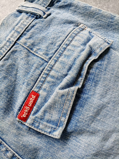 Ecko UNTLD Shorts Cargo Anni '90 Vintage USA Uomo (46 IT)