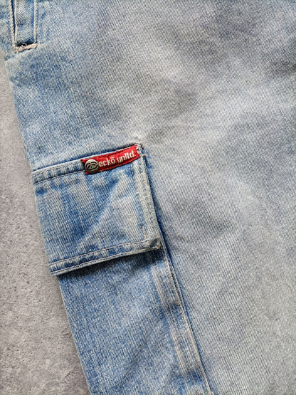 Ecko UNTLD Shorts Cargo Anni '90 Vintage USA Uomo (46 IT)