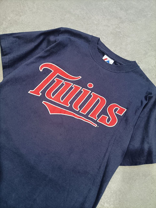 Majestic T-shirt Twins Mauer Baseball USA Uomo/Donna (S)