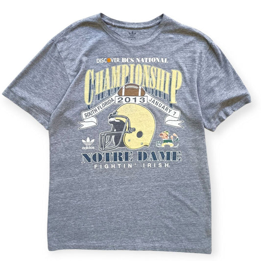 Adidas T-Shirt Notre Dame Championship 2013 USA Vintage Uomo (M)