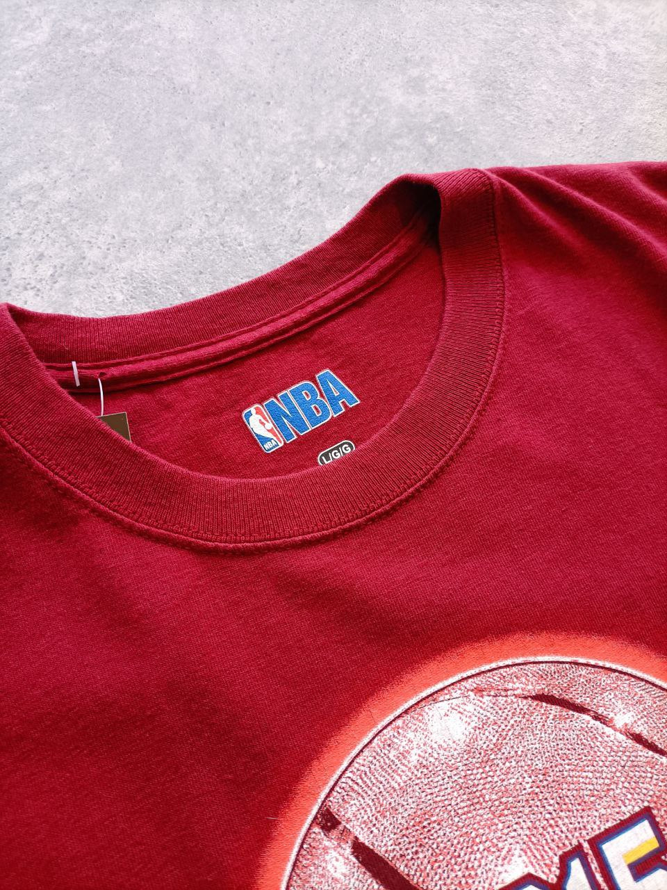 NBA T-Shirt Cleveland Cavaliers 2015 Vintage Champion Stampa Grande USA Uomo (L)