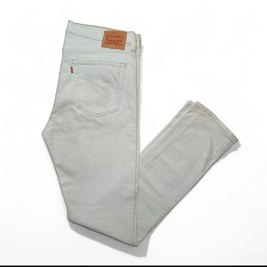 Levis Jeans Skinny Vintage Bianco Denim Uomo ( 52 IT )