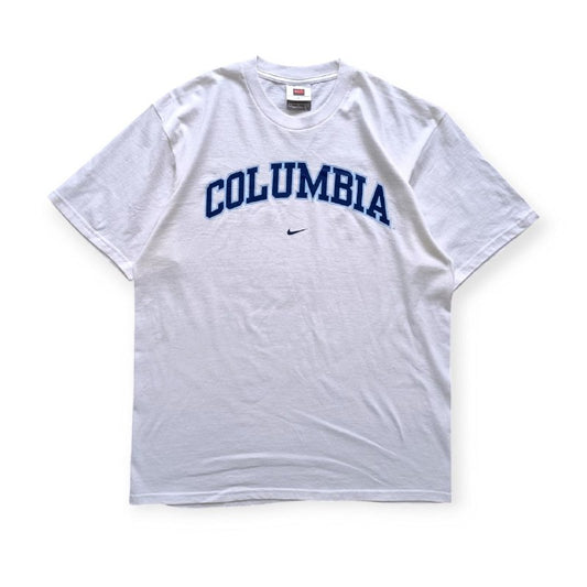 Nike T-Shirt Big Logo Columbia YK2 Mexico Vintage Uomo (L)