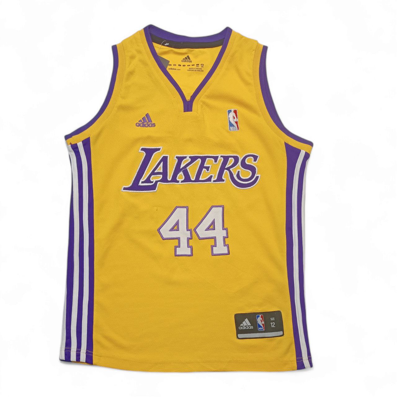 Adidas Canotta Lakers NBA 44 WEST Vintage USA Uomo / Donna (12 anni - S)