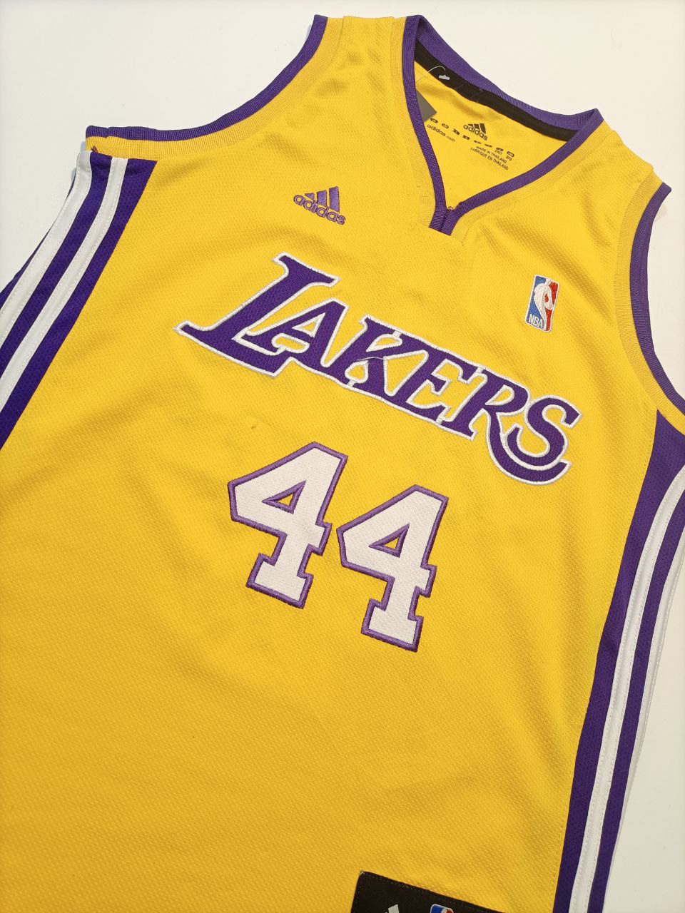 Adidas Canotta Lakers NBA 44 WEST Vintage USA Uomo / Donna (12 anni - S)