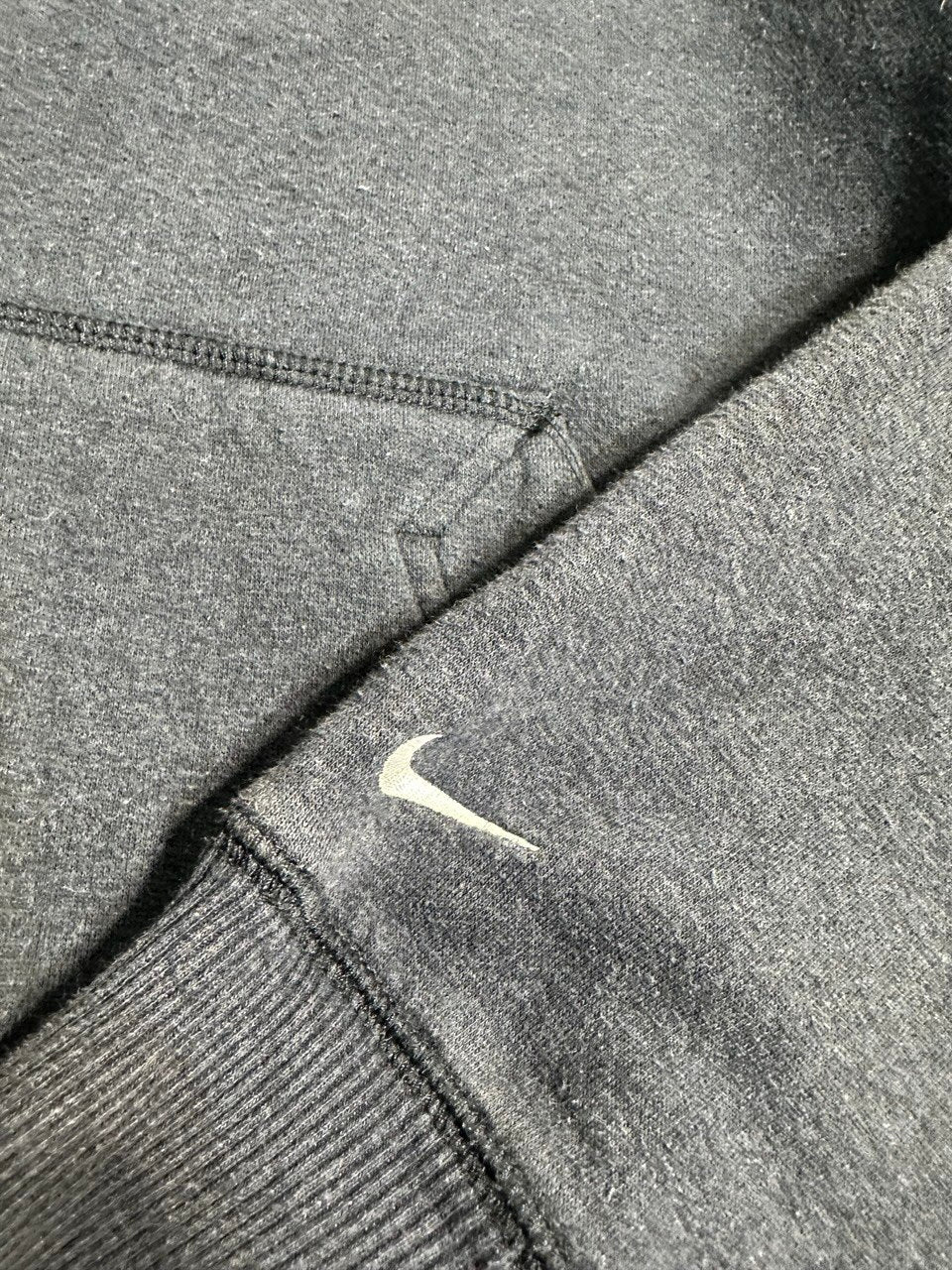 Nike Felpa Big Logo con Cappuccio Vintage Hoodie Uomo (L)