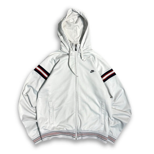 Nike Felpa con Cappuccio e Zip Vintage Logo Cucito Uomo/Donna (M)