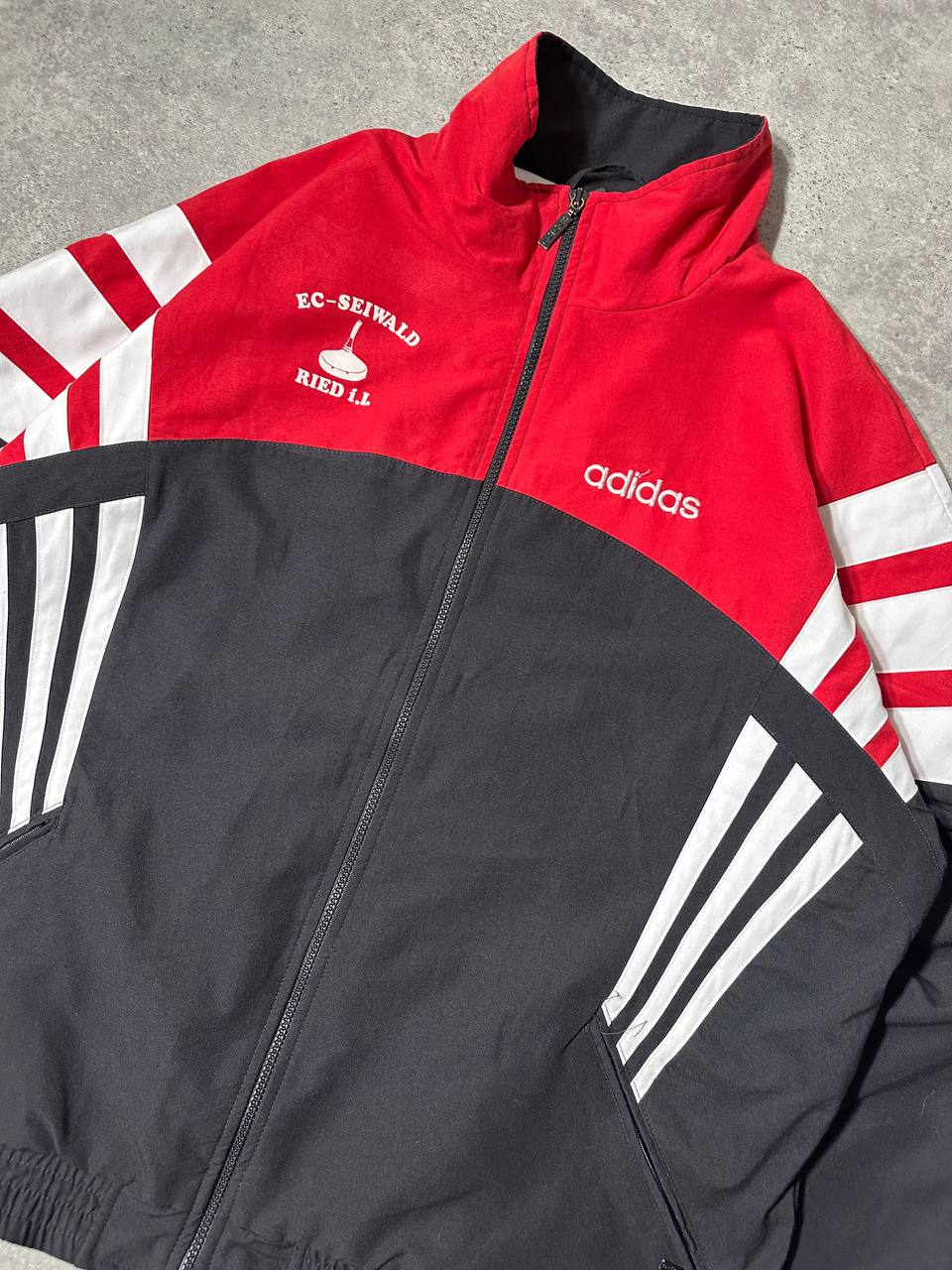 Adidas Track-Top Vintage Logo Cucito Uomo (XL)