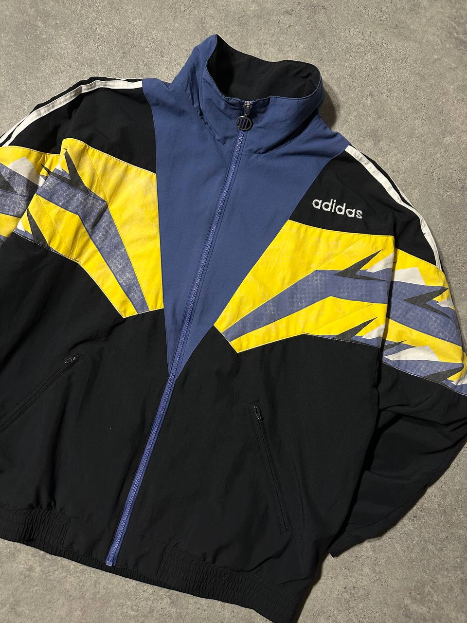Adidas Track-Top Vintage Felpata anni 80 Uomo (L/XL)