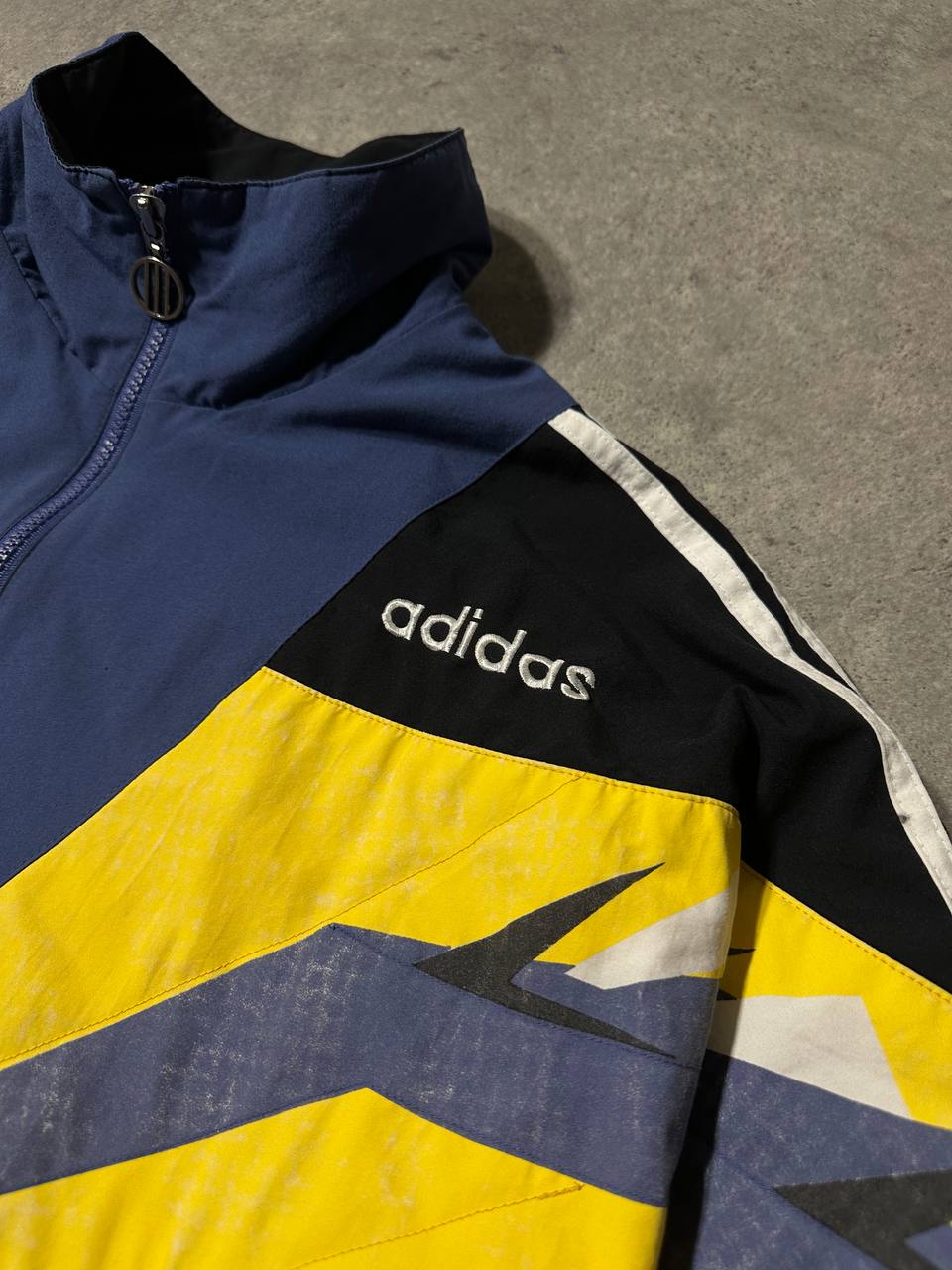 Adidas Track-Top Vintage Felpata anni 80 Uomo (L/XL)