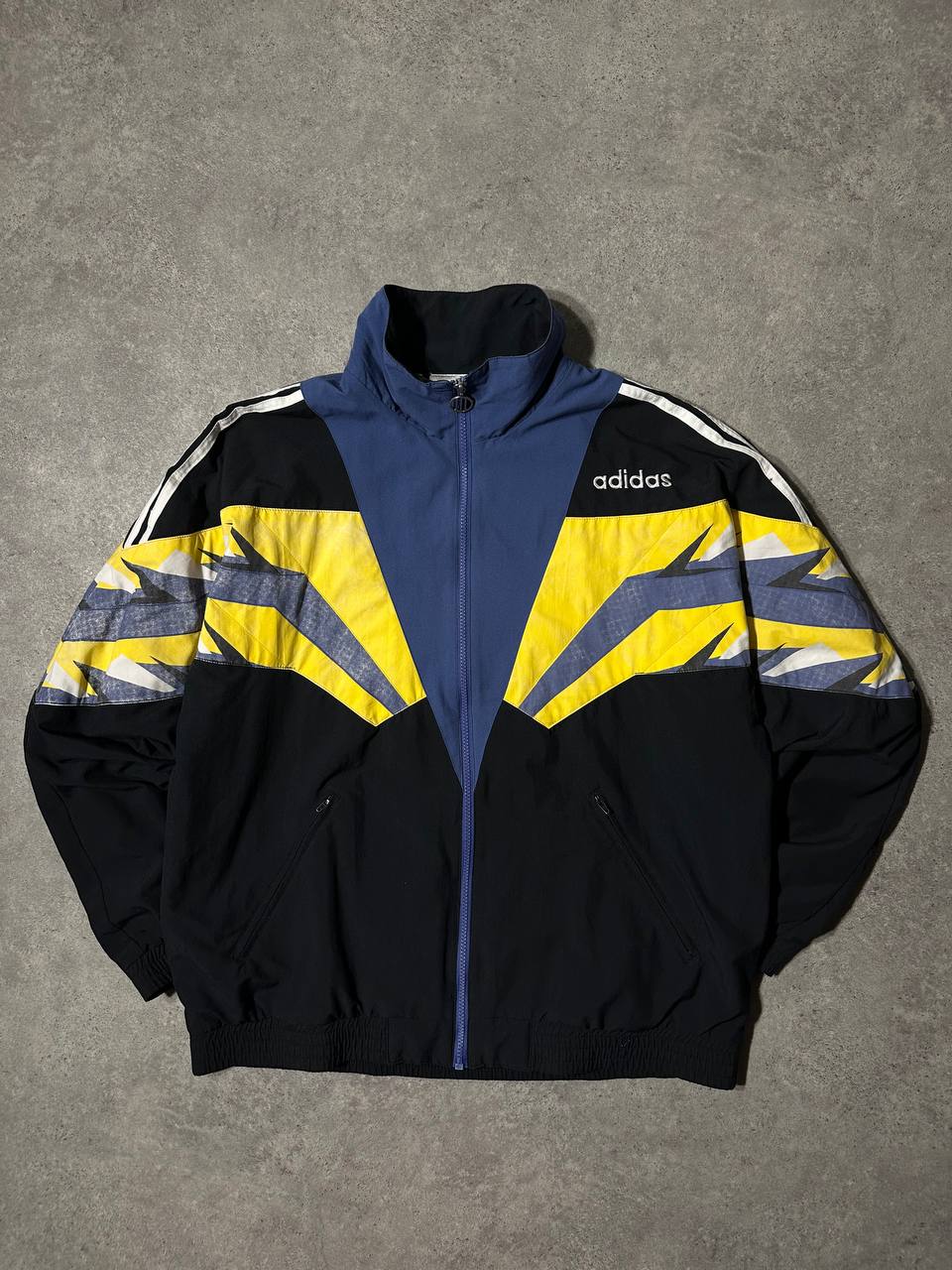Adidas Track-Top Vintage Felpata anni 80 Uomo (L/XL)