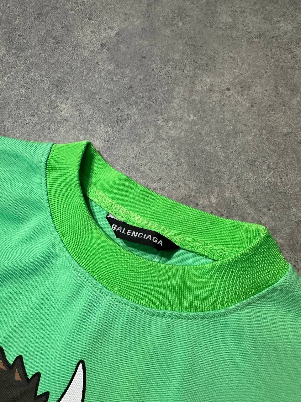 Balenciaga Felpa Girocollo Leggera Stampa Grande Uomo/Donna (M/L)
