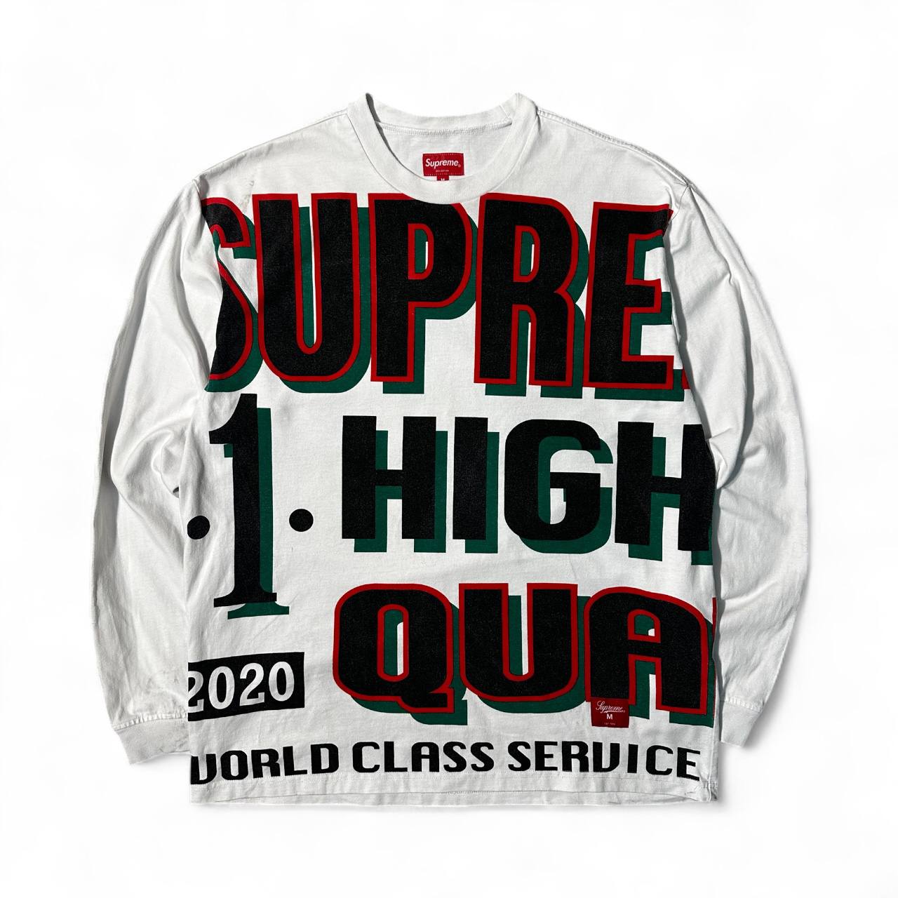 Supreme Longsleeve Big Logo USA Uomo/Donna (M)