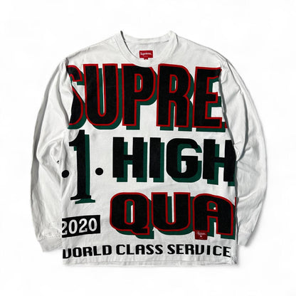 Supreme Longsleeve Big Logo USA Uomo/Donna (M)