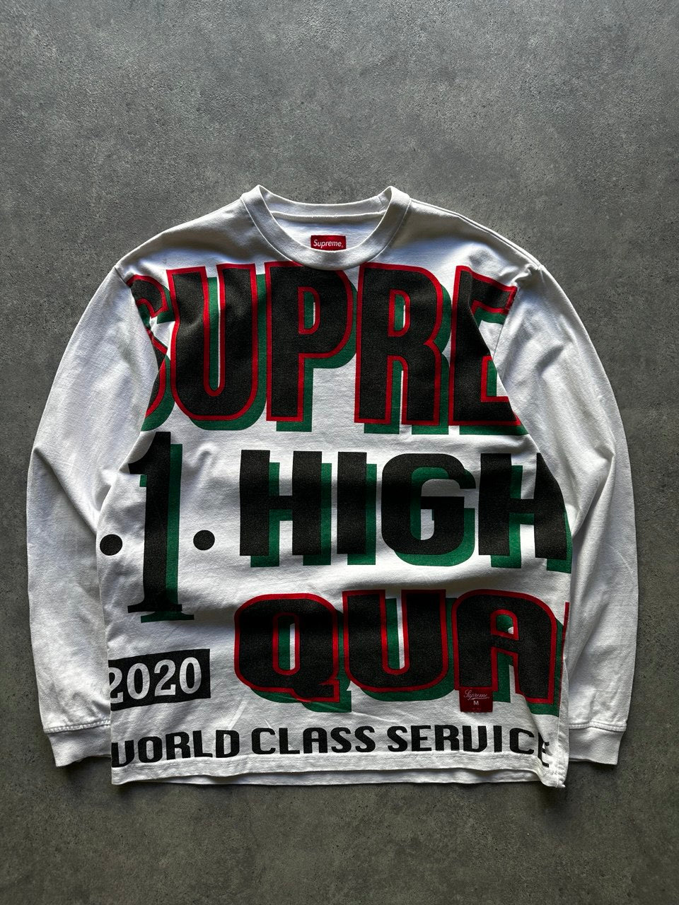 Supreme Longsleeve Big Logo USA Uomo/Donna (M)