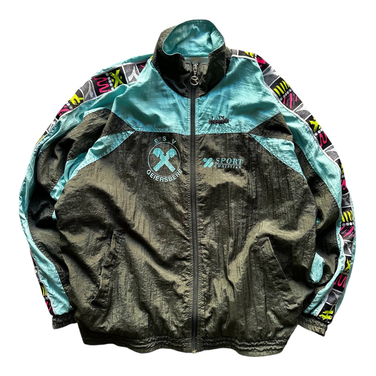 Diadora Track-Top Vintage Logo Cucito Uomo/Donna (L)