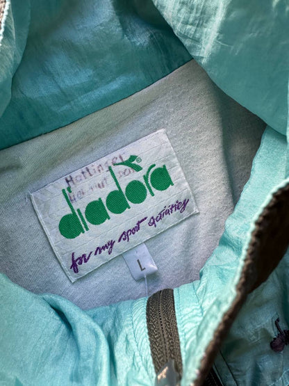 Diadora Track-Top Vintage Logo Cucito Uomo/Donna (L)