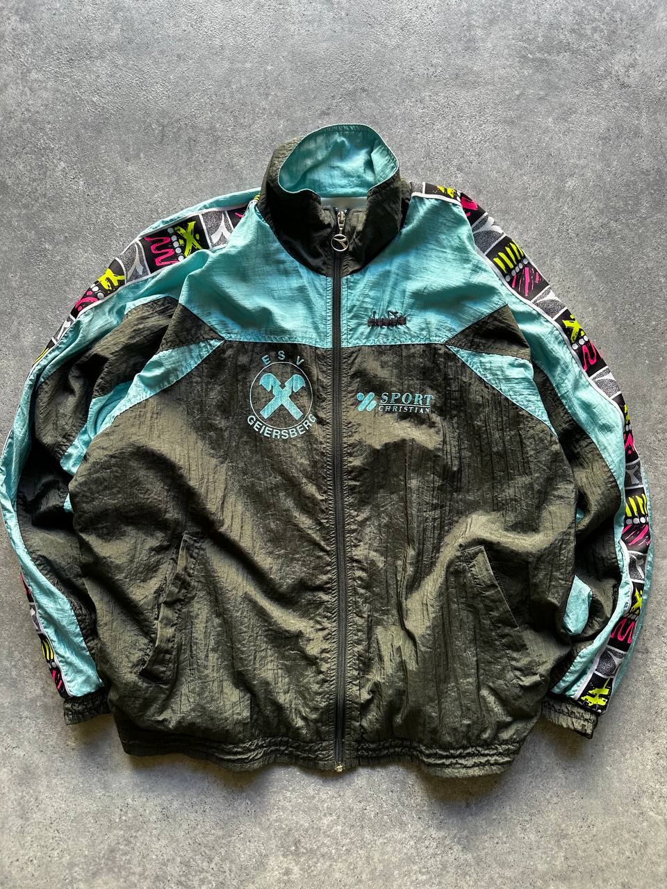 Diadora Track-Top Vintage Logo Cucito Uomo/Donna (L)