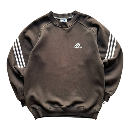 Adidas Felpa Girocollo Logo Ricamato Uomo (M)