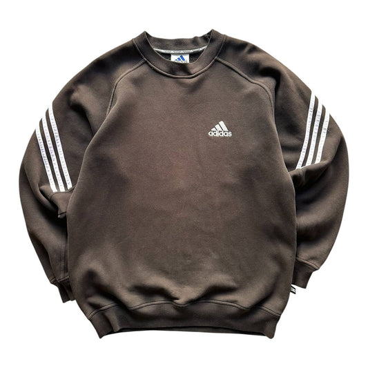 Adidas Felpa Girocollo Logo Ricamato Uomo (M)