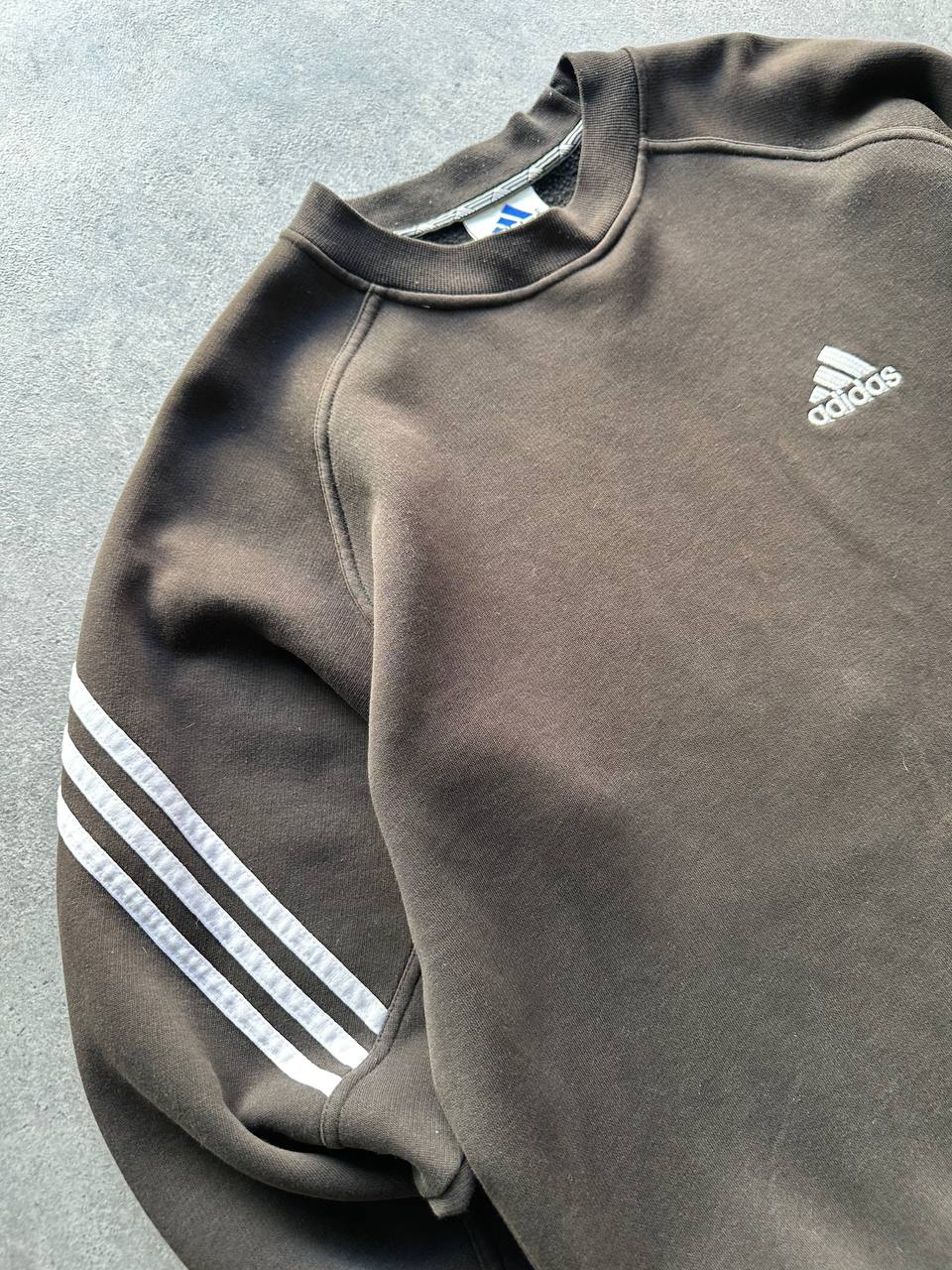 Adidas Felpa Girocollo Logo Ricamato Uomo (M)