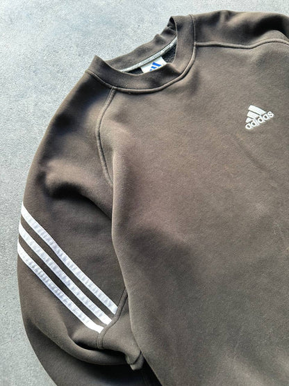 Adidas Felpa Girocollo Logo Ricamato Uomo (M)